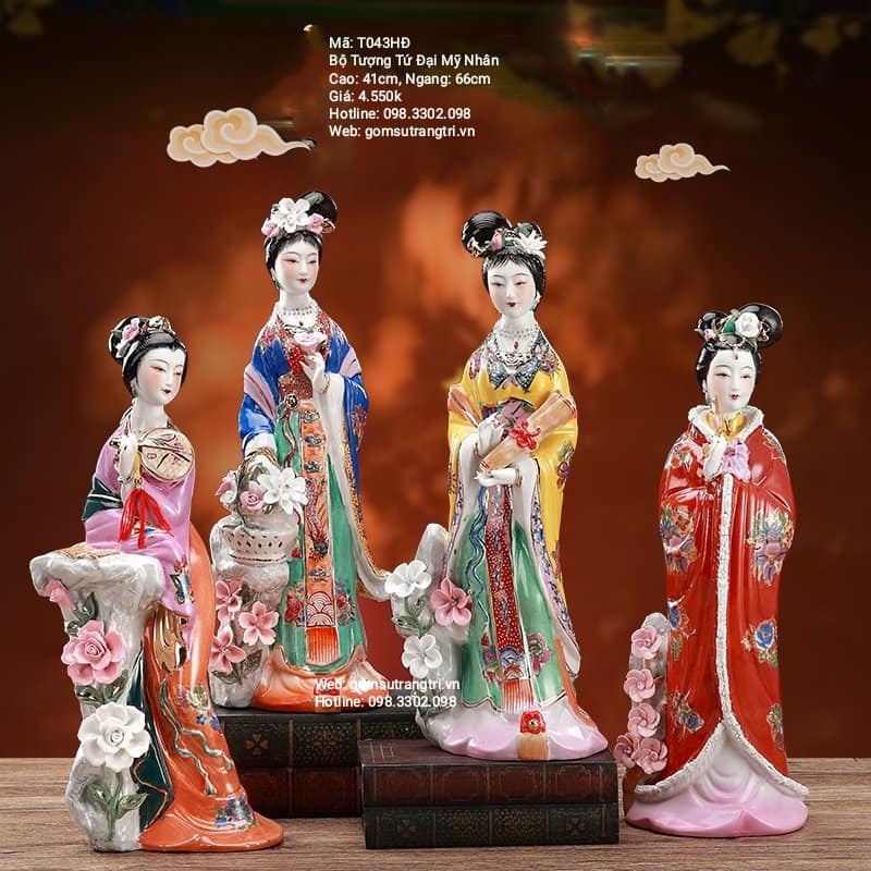 BỘ TƯỢNG TỨ ĐẠI MỸ NHÂN